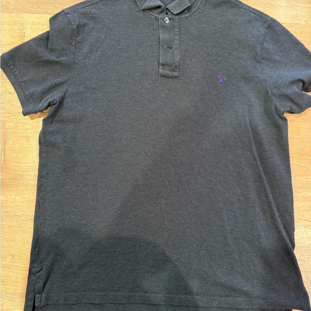 Ralph Lauren Men's Charcoal Polo Shirt